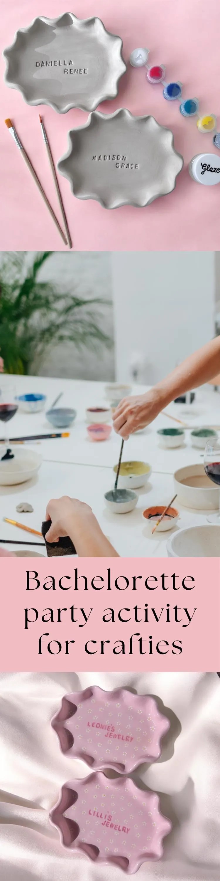 Bridesmaid beauty gift bags for a bridal shower