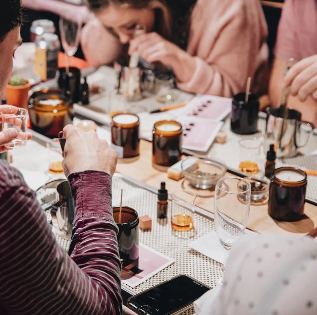 Elegant bridal shower table styling