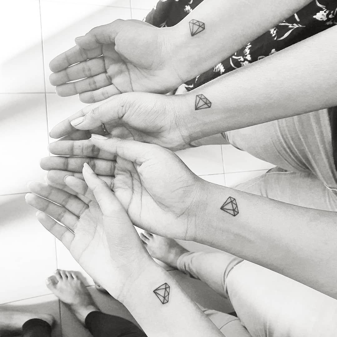 Small matching tattoo inspiration for bridal parties