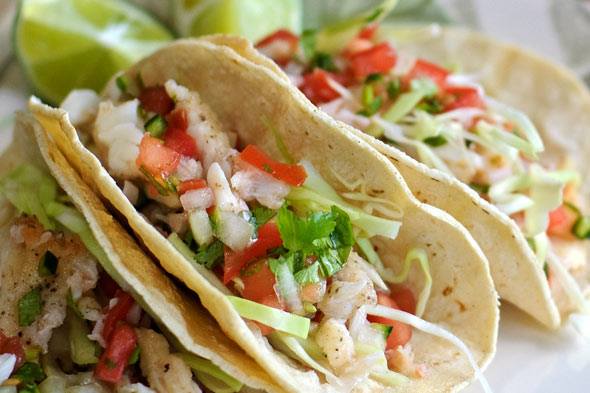 Fish tacos from Hennys Grill and Bar catering option