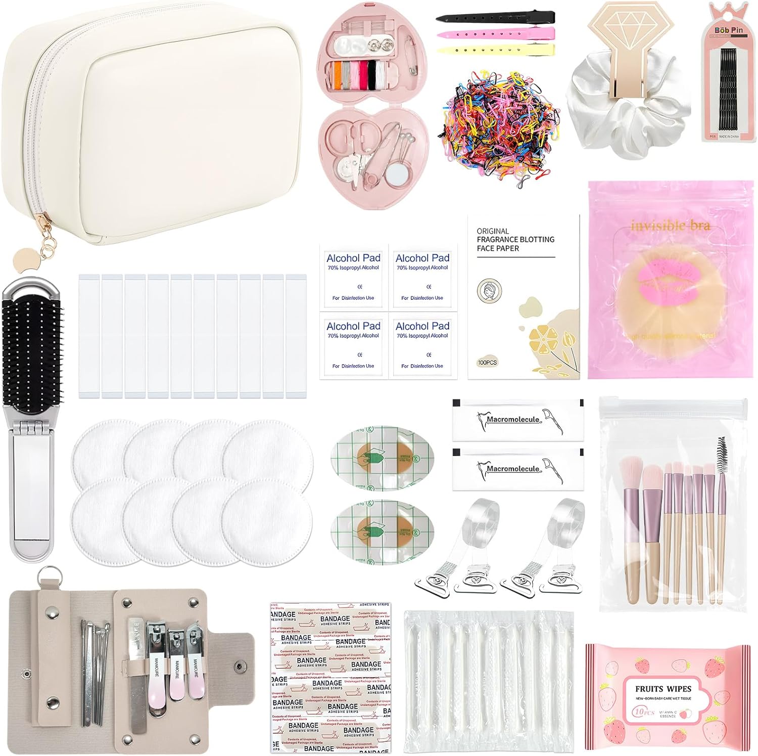Wedding day emergency kit for bride with essentials