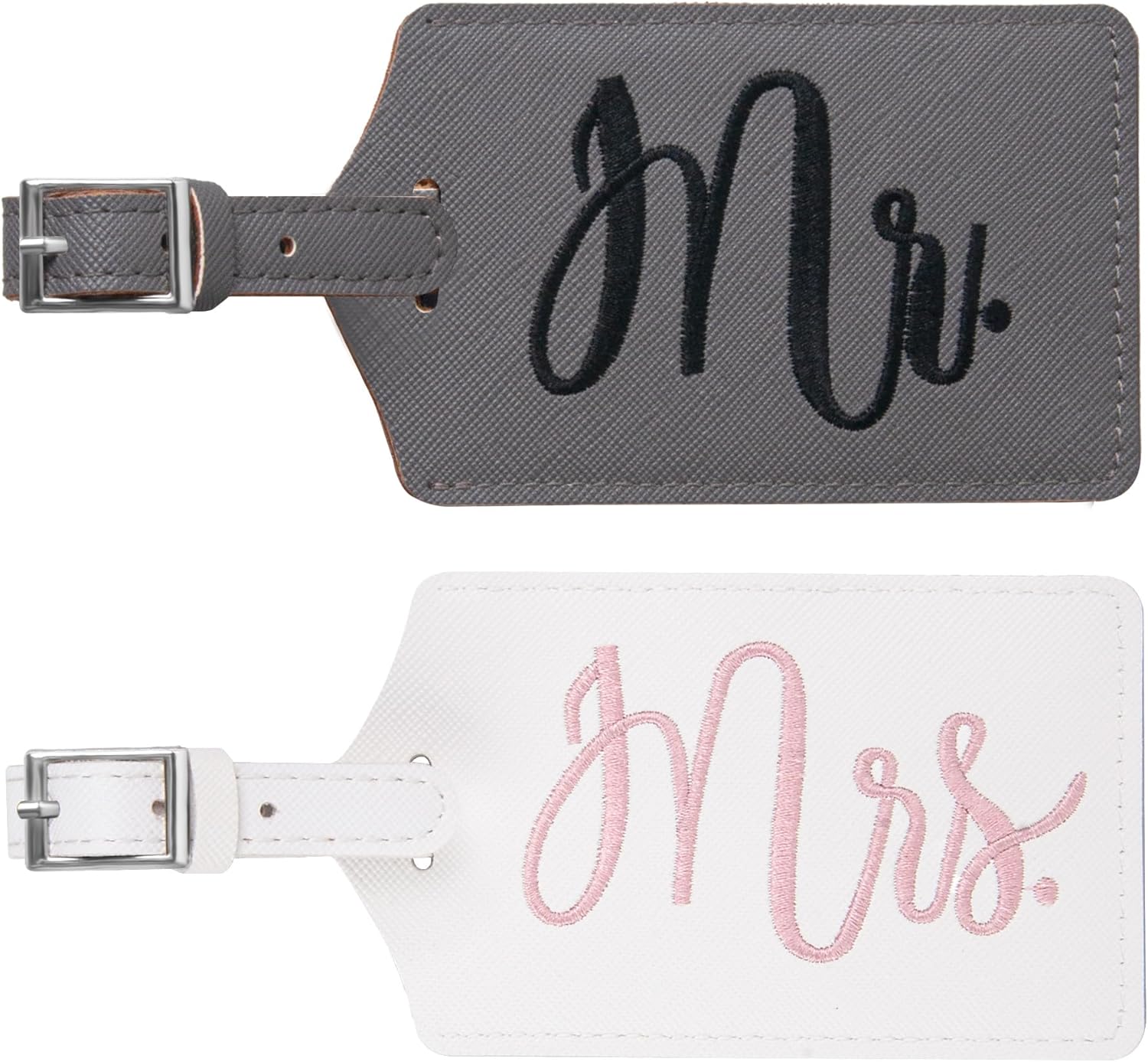 Mr and Mrs wedding travel tags gift for couples