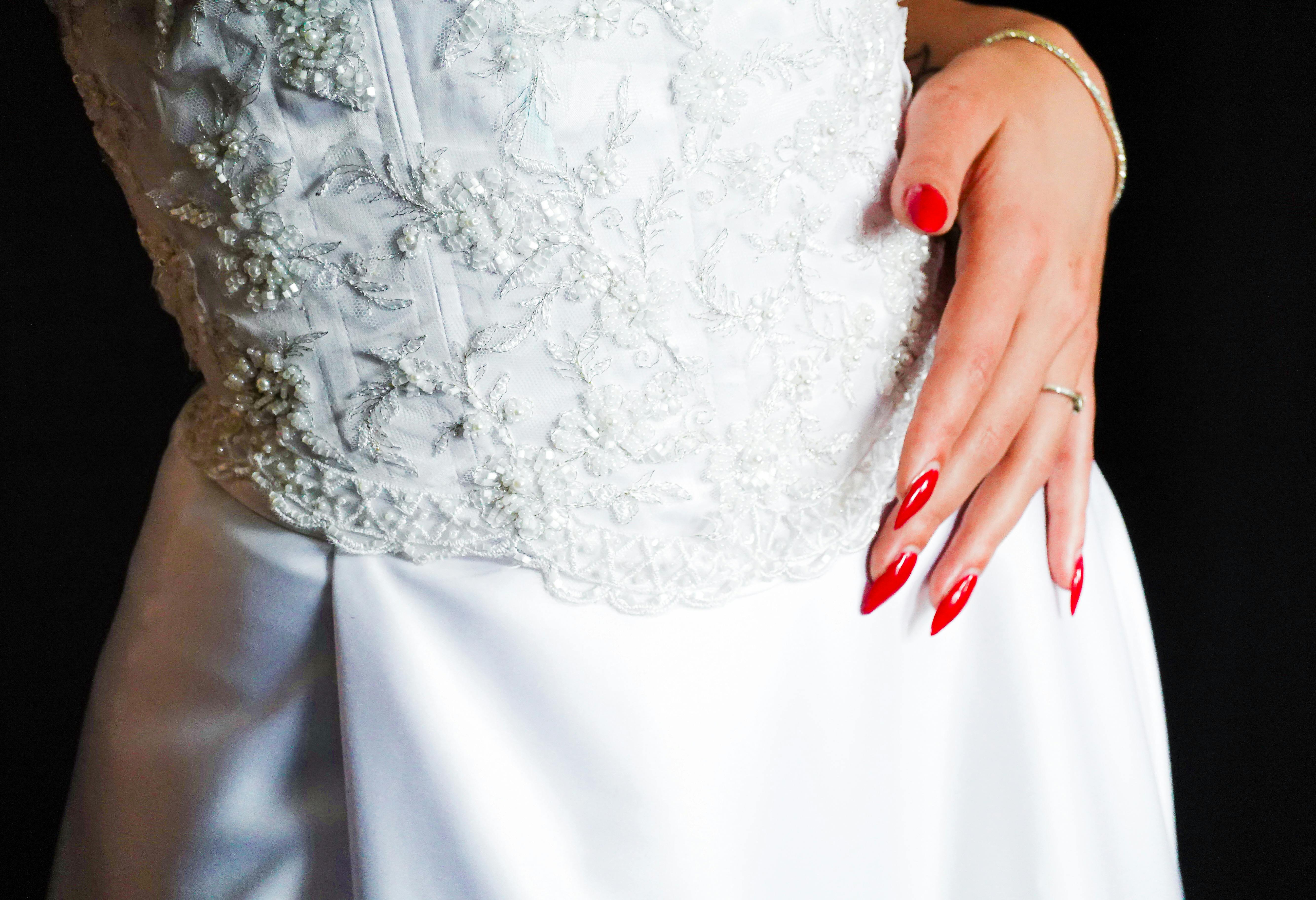 Elegant bridal nails detail wedding aesthetic soft light