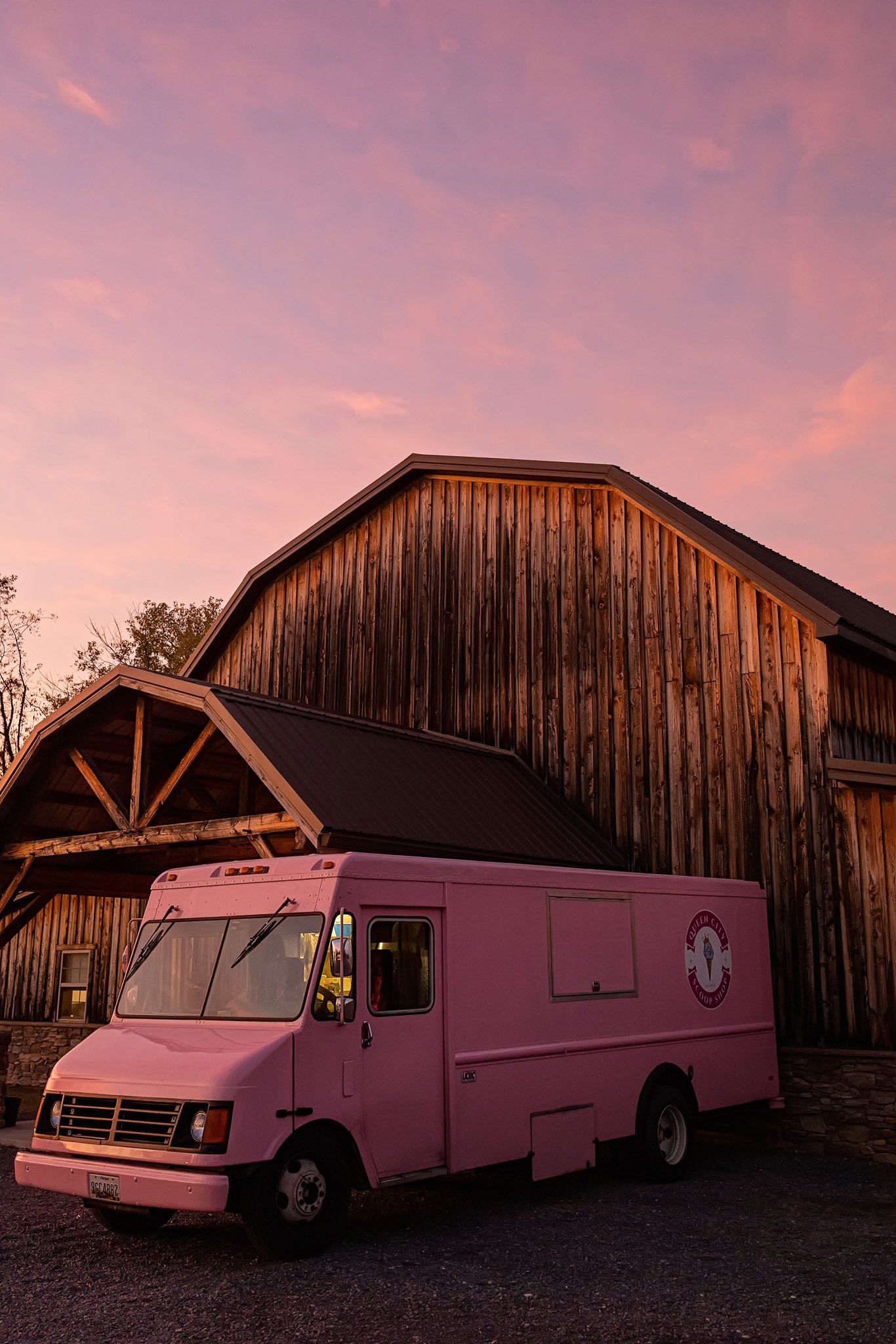 Queen City Creamery setup at Daydream Venue wedding