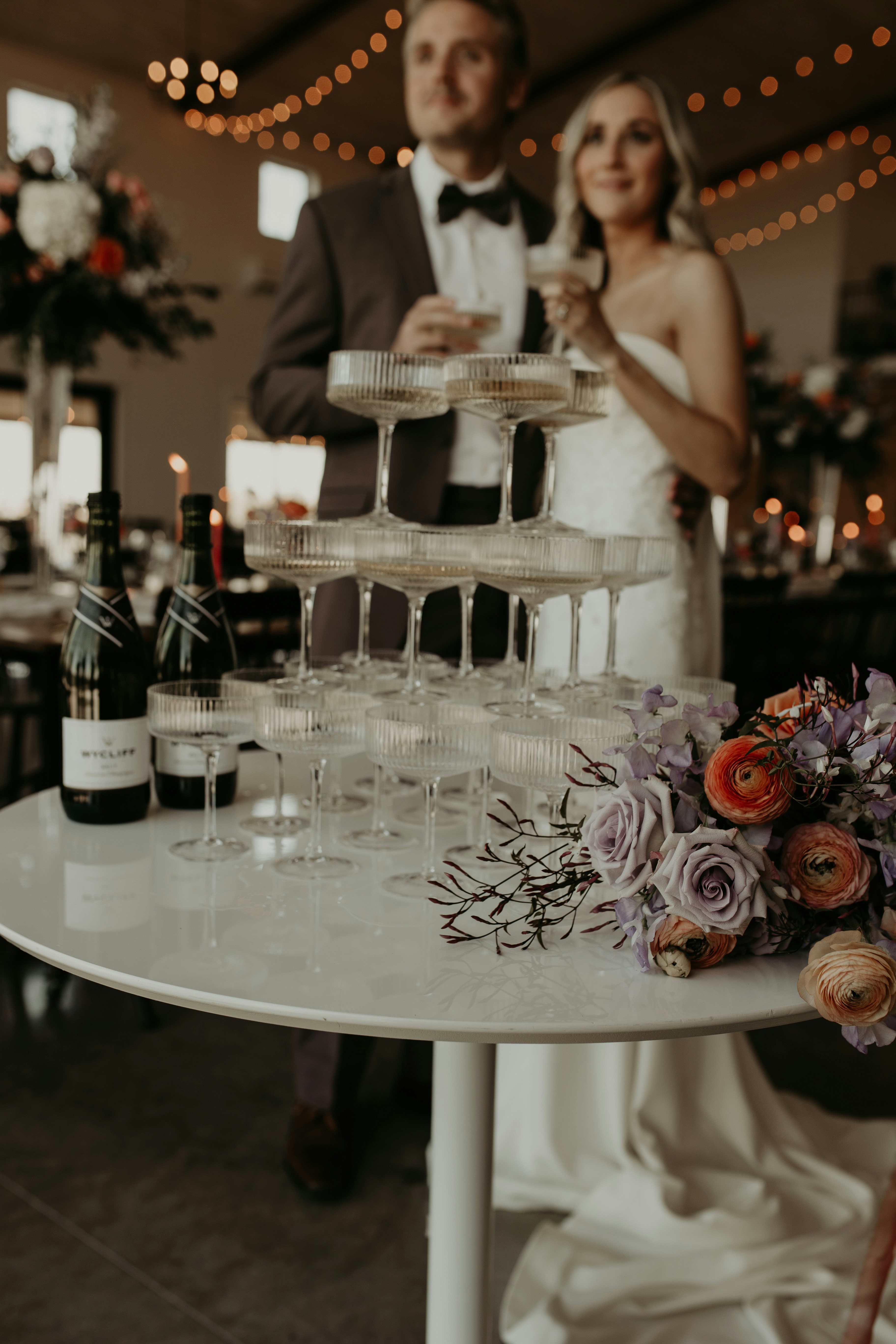Wedding bar accessories and cocktail station details
